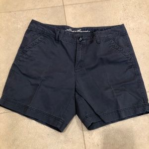 Eddie Bauer, Khaki Shorts, size 10, Navy